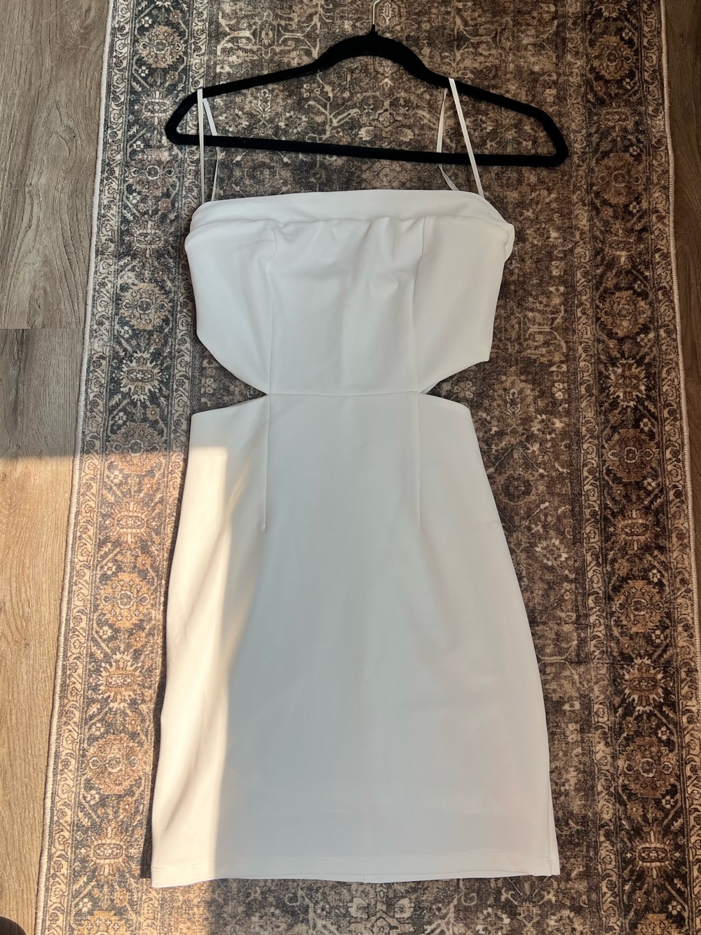 Princess Polly White Cutout Strapless Mini Dress